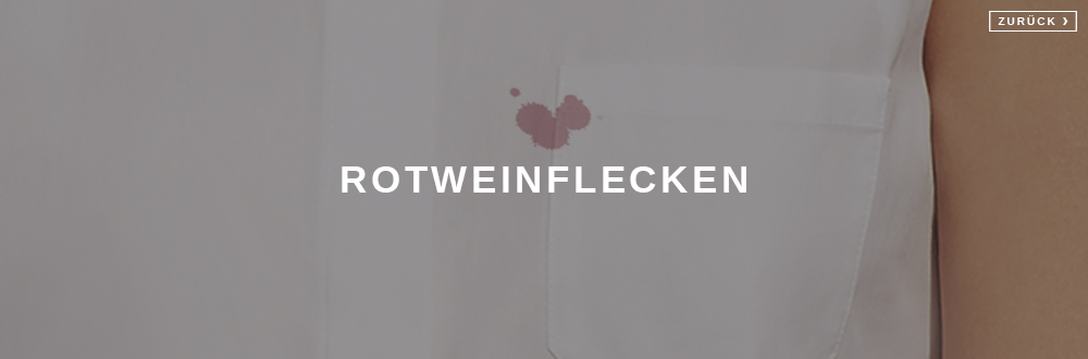 Rotweinflecken entfernen